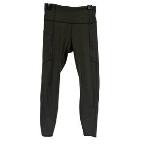 Athleta Rainier Tight Olive Green Size S